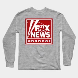 Faux News Logo Long Sleeve T-Shirt
